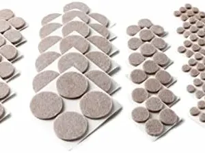 Scotch Felt Pads, Felt Furniture Pads for Protecting Hardwood Floors, Round, Beige, Assorted Sizes Value Pack, 162 Pads