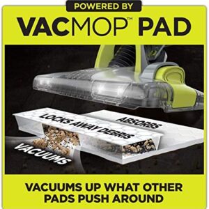 Shark VM252 VACMOP Pro Cordless Hard Floor Vacuum Mop with LED Headlights, 4 Disposable Pads & 12 oz. Cleaning Solution, Charcoal Gray