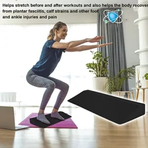 shenyang EVA Yoga Wedge Blocks – EVA Yoga Inclined Board,Large Yoga Foam Wedge, Slant Board, Calf Stretcher, Calf Stretcher Foam Inclined Board, Black