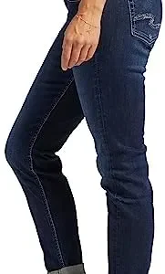 Silver Jeans Co. Women’s Boyfriend Mid Rise Slim Leg Jeans