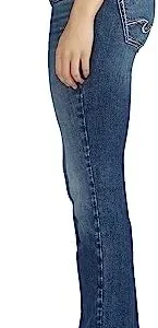 Silver Jeans Co. Women’s Britt Low Rise Curvy Fit Straight Leg Jeans