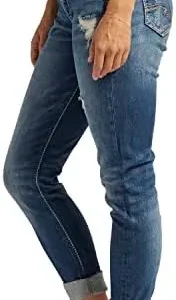 Silver Jeans Co. Women’s Girlfriend Mid Rise Skinny Jeans