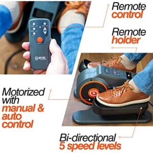 SITFIT, Sit Down and Cycle! Powered Foot Pedal Exerciser for Seniors, Under Desk Elliptical Exercise Bike, Leg Exerciser While Sitting. Peddler Exerciser Mini Bike, Portable Rehabilitation Equipment.