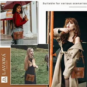 Small Crossbody Bags for Women Western Purse Ladies Cell Phone Purse Wallets Shoulder Bag Leather With Adjustable Strap