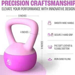 Soft Kettlebells, Serenilite Kettlebell Sets, Kettle Bell Sets for Women & Men, Safe Strength Training Kettlebells, Kettlebell Weights for Home Workouts & More