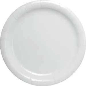 Solo HP9S-2050 9 in White Paper Plate, Heavy Weight (Case of 500)