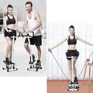 Stepper,Step Machine with Handles Adjustable Twister with Handlebar, Healthy and Fitness Mini Exercise Equipment for Home Gym Use