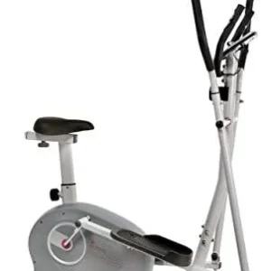 Sunny Health & Fitness 2 in 1 Magnetic Elliptical Upright Bike – SF-E3903,Gray