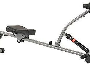 Sunny Health & Fitness Compact Adjustable Rowing Machine with 12 Levels of Complete Body Workout Resistance and Optional SunnyFit App Enhanced Connectivity