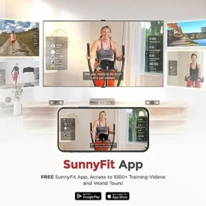 Sunny Health & Fitness Elliptical Cross Trainer Exercise Machine, Full Body Low-Impact and 24-Unique Workout Modes with Optional Exclusive SunnyFit App and Enhanced Bluetooth Connectivity