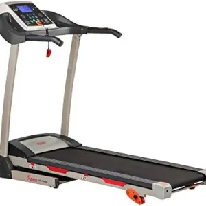 Sunny Health & Fitness Premium Folding Incline Treadmill with Pulse Sensors, One-Touch Speed Buttons, Shock Absorption, Optional Bluetooth with Exclusive SunnyFit App