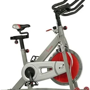 Sunny Health & Fitness Pro Belt Drive Indoor Cycling Stationary Exercise Bikes with Optional SunnyFit® App Enhanced Bluetooth Connectivity.