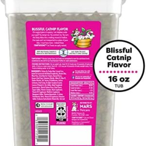 TEMPTATIONS Classic Crunchy and Soft Cat Treats Blissful Catnip Flavor, 16 Ounce (Pack of 1)