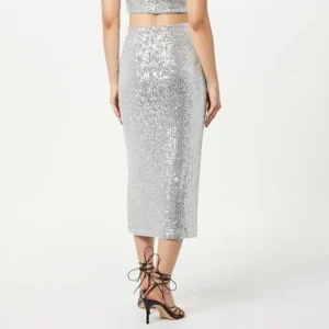 The Drop Women’s Bianca Sequin Midi Skirt