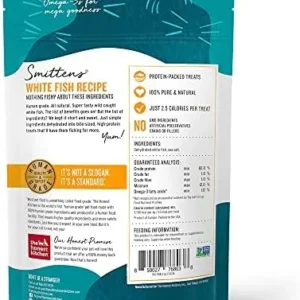 The Honest Kitchen Smittens® Bites: Heart-Shaped White Fish Cat Treats, 1.5 oz Bag