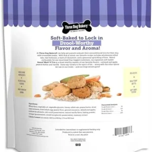 Three Dog Bakery Assort Mutt Cookie Trio, Soft Baked Treats for Dogs, Three Flavor; Oatmeal and Apple, Peanut Butter, and Vanilla, 3 Pound Bulk Resealable Pack