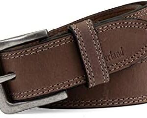 Timberland Men’s Classic Leather Jean Belt 1.4 Inches Wide (Big & Tall Available)