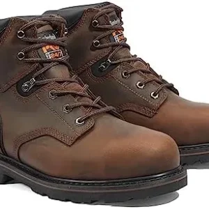 Timberland PRO Men’s Pit Boss 6 Inch Steel Safety Toe Industrial Work Boot