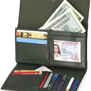 Timberland Women’s Leather RFID Flap Wallet Clutch Organizer