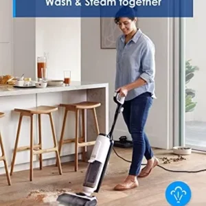 Tineco FLOOR ONE S5 Steam Cleaner Wet Dry Vacuum All-in-one, Hardwood Floor Cleaner Great for Sticky Messes, Smart Steam Mop for Hard Floors with Digital Display and Long Run Time