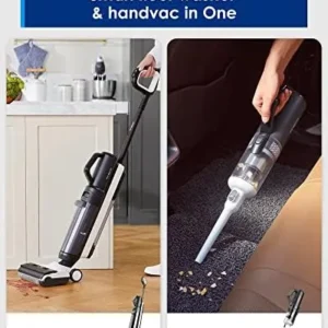 Tineco Smart Wet Dry Vacuum Cleaners, Floor Cleaner Mop 2-in-1 Cordless Vacuum for Multi-Surface, Lightweight and Handheld, Floor ONE S5 Combo