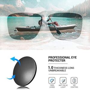 TOREGE Sports Polarized Sunglasses for Men Women Flexible Frame Cycling Running Driving Fishing Mountaineering TR24