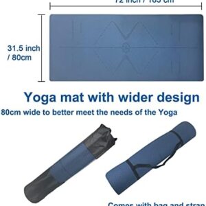 TR TOOLROCK Yoga Starter Kit, Yoga Mat, Foam Roller, 2 Resistance Bands, 2 Yoga Straps, 2 Yoga Blocks, 2 Yoga Socks, Massage Balls, Massage Stick, Yoga Sets for Beginners for Yoga, Pilates, Stretching