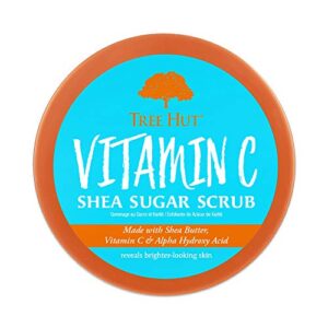 Tree Hut Vitamin C Shea Sugar Scrub, 18 oz, Ultra Hydrating and Exfoliating Scrub for Nourishing Essential Body Care