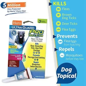 UltraGuard Pro Flea & Tick Topical Treatment for Dogs & Puppies 61-150 lbs, 3 treatments