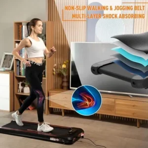 Under Desk Treadmill Portable Walking Pad, Adjustable Speed with APP, LCD Screen & Calorie Counter, Ultra Thin and Silent, Intended for Home/Office