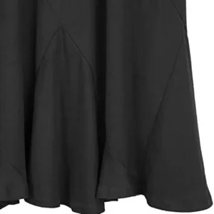 Urban CoCo Women’s Vintage Elastic Waist A-Line Long Midi Skirt