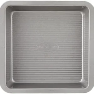 USA Pan 1120BW-3-ABC-1 American Bakeware Classics 8-Inch Square Cake and Brownie Pan, Aluminized Steel