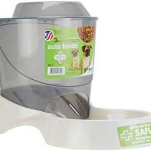 Van Ness Pets Small Gravity Auto Feeder for Cats/Dogs, 3 Pound Capacity,GRAY