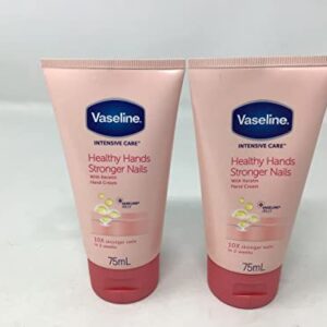 Vaseline Intensive Care Healthy Hands + Stronger Nails Hand Cream 75Ml – Pack of 2