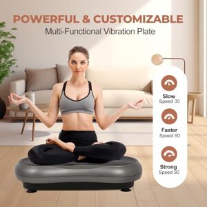 Vibration Plate Exercise Machine Body Vibration Platform Whole Body Workout Vibration Fitness Machine for Home Weight Loss