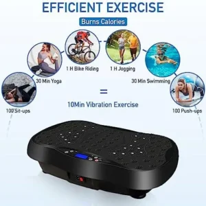 Vibration Plate Exercise Machine with Remote Control, Vibration Platform for Weight Loss, Whole Body Workout Machine, Fitness Machine, Foots Massage, Pain Relief, Home Office