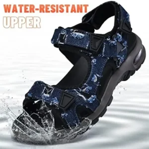 visionreast Mens Athletic Sandals Open Toe Hiking Outdoor Non-slip Sandals Air Cushion Sport Casual Beach Sandals