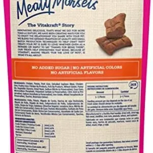 Vitakraft Meaty Morsels Soft Indulgent Cat Treats – Double Layer Extra Meaty – Can Use as Cat Pill Pocket (Chicken with Pumpkin, 1-Pack)