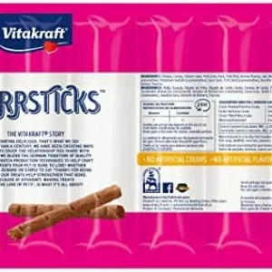 Vitakraft PurrSticks Meaty Cat Sticks – Chicken – Segmented and Breakable Meatstick – Deliciously Tender