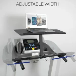 VIVO Universal Wooden Laptop Treadmill Desk, Adjustable Ergonomic Notebook Mount Stand for Treadmills, Includes Mouse Pad and Wrist Support, Stand-TDML4