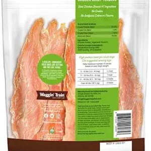 Waggin’ Train Limited Ingredient, Grain Free Dog Treat; Chicken Jerky Tenders – 18 oz. Pouch