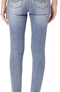 WallFlower Women’s Flirty Curvy Skinny High Rise Insta Stretch Juniors Jeans (Standard and Plus)