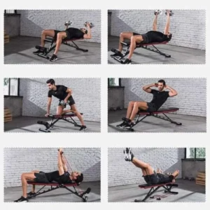 Weight Bench Training Fitness Gym Adjustable Benches Foldable Weight Bench Auxiliary Equipment for Sit-ups Home Abdominal Training Device al Fitness Chair Indoor Fitness Equipment