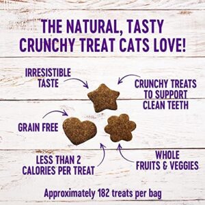 Wellness Kittles Crunchy Natural Grain Free Cat Treats, Tuna & Cranberry, 2-Ounce Bag