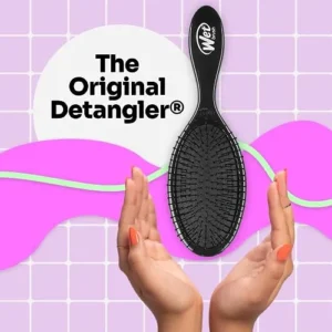 Wet Brush Original Detangling Hair Brush, Classic Black – Ultra-Soft IntelliFlex Bristles – Detangler Brush Glide Through Tangles With Ease For All Hair Types – For Women, Men, Wet & Dry Hair