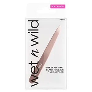 wet n wild Beauty Eyebrow Tweezers Hair Removal Tweezers, Pointed Precision with Sharp Needle Nose Point Tweezers for Men, Women & Kids, Stainless Steel