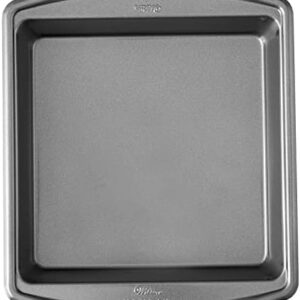 Wilton Advance Select Premium Non-Stick Square Cake Pan, 9 x 9-Inch, Steel, Silver