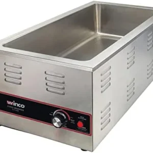 Winco Electric Portable Food Pan Warmer, 1500 W, 120V, 4/3 Size