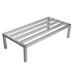 Winholt Equipment DASQ-3-1224 Dunnage Rack, 24″ x 36″ x 12″, All Welded 1-1/2″ x 1-1/2″ Aluminum Tubular Frame, 2100 lb Capacity, NSF