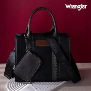 Wrangler Tote Bag Sets for Women 2Pcs Handbags and Card Wallet Designer Satchel Purses